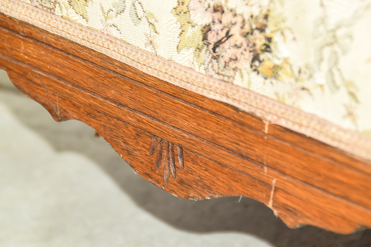 Victorian Eastlake Style Settee and Parlor Chair