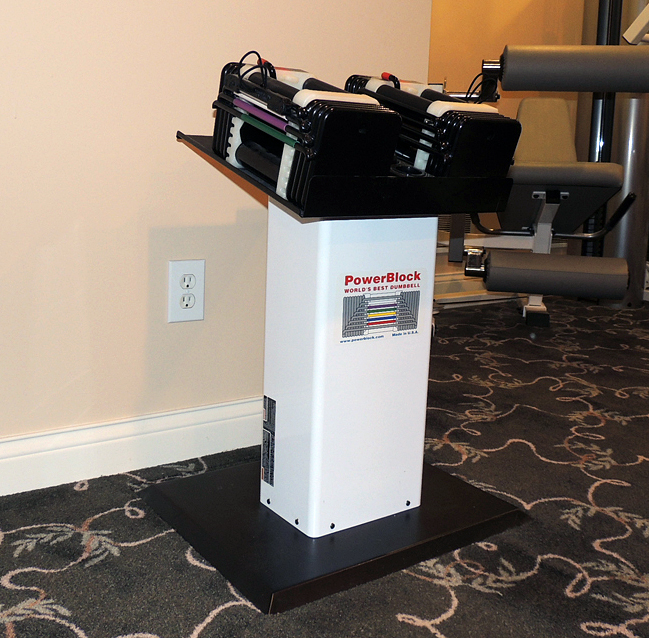 Powerblock Large Column Stand Power Block Pro Rexan Dumbbell Set