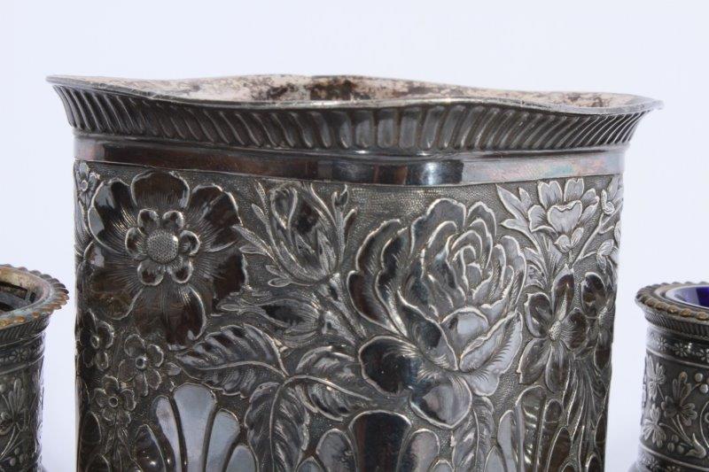 James W. Tufts Quadruple Plate Smoking Set