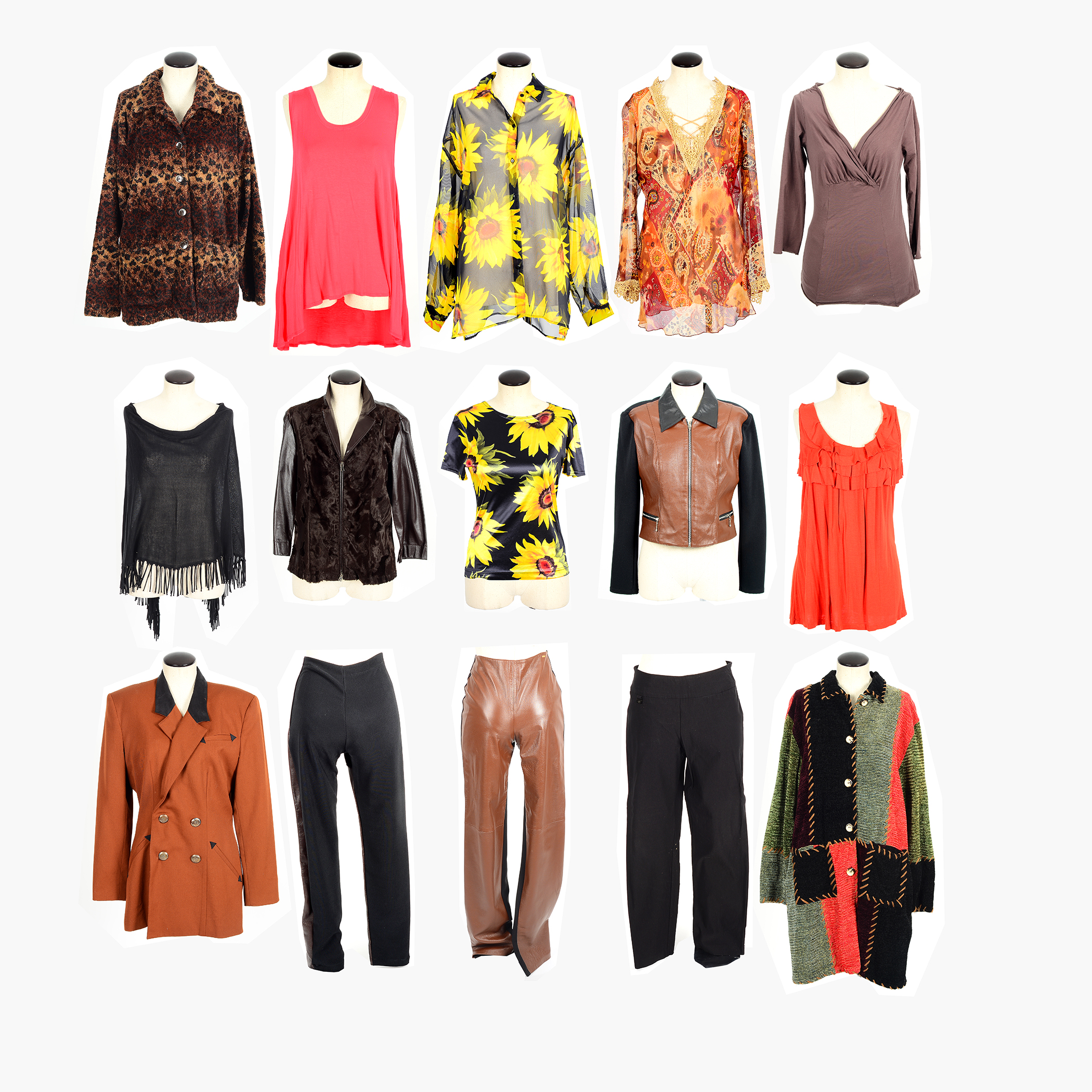 Collection of Women's Clothes Including Cache