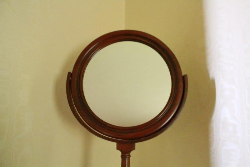 Mid 19th Century Mahogany Marble Top Shaving Stand