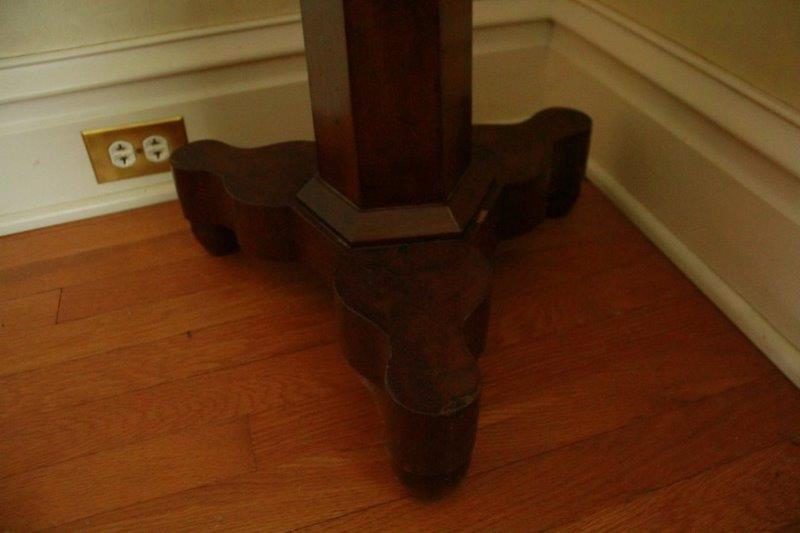 Mid 19th Century Mahogany Marble Top Shaving Stand