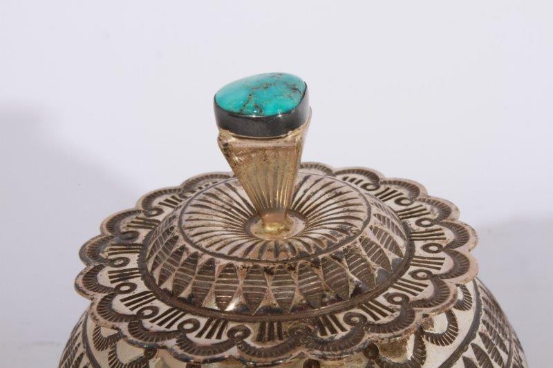 Ernest Bilagody Navajo Sterling Trinket Box