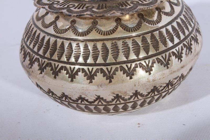 Ernest Bilagody Navajo Sterling Trinket Box