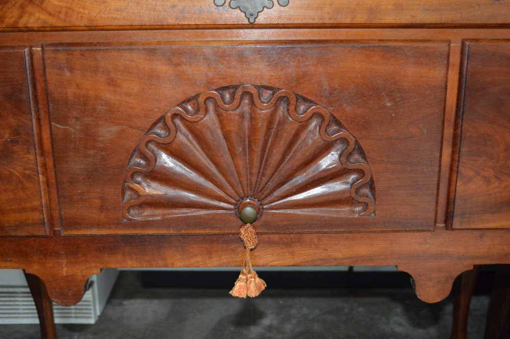 Antique Chippendale Style American Cherry Highboy Chest on Stand