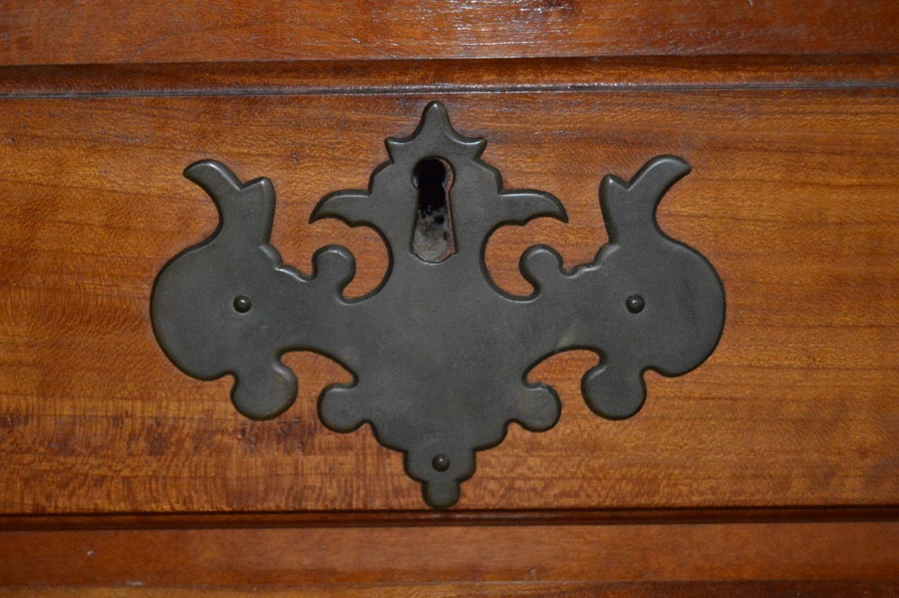 Antique Chippendale Style American Cherry Highboy Chest on Stand