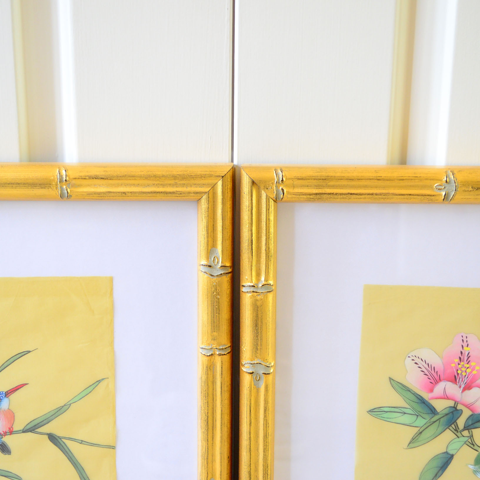 Pair of Silk Paintings