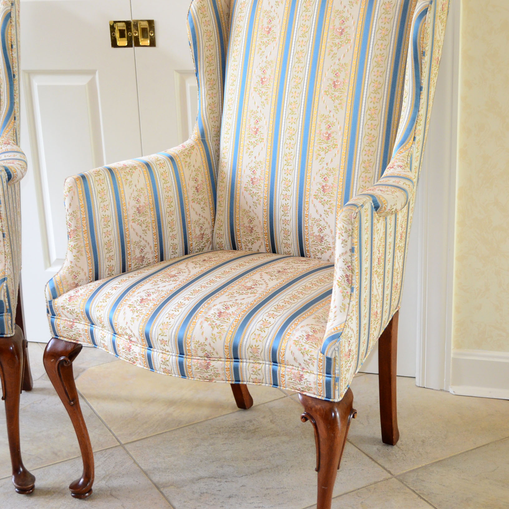 Southwood Furniture Chippendale Reproduction Wingback Chairs