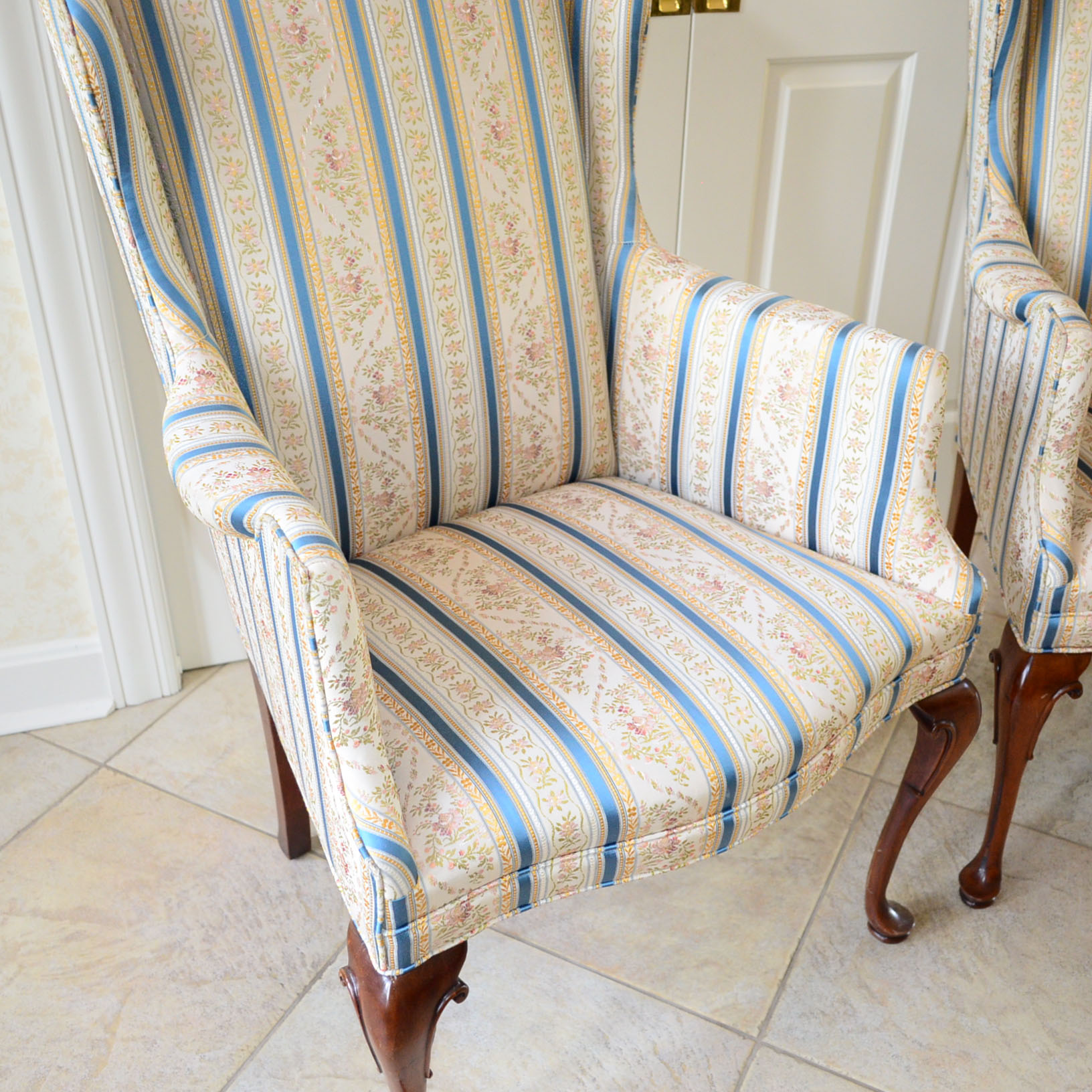 Southwood Furniture Chippendale Reproduction Wingback Chairs