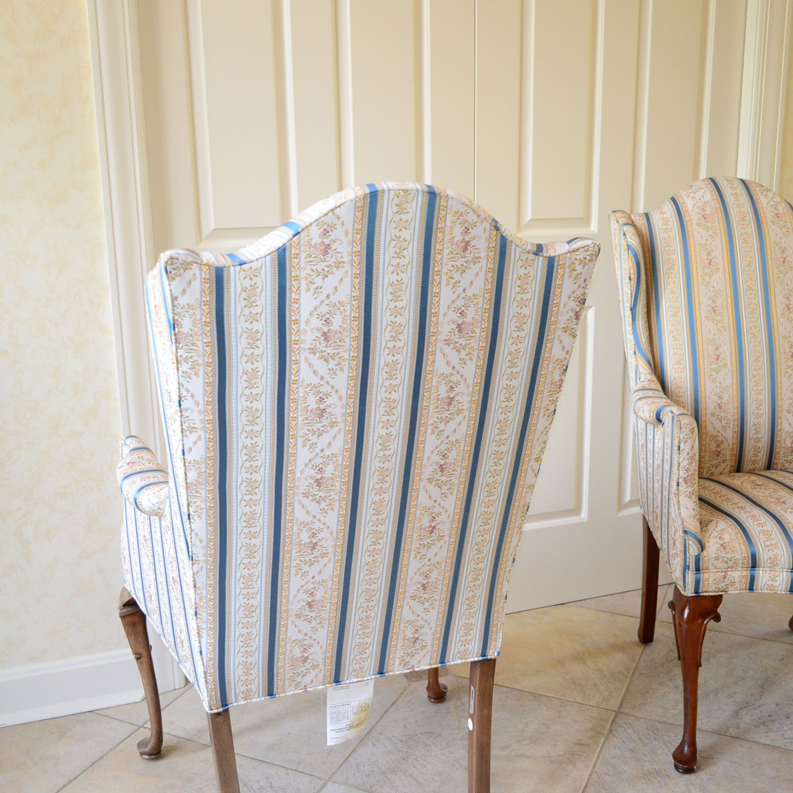 Southwood Furniture Chippendale Reproduction Wingback Chairs