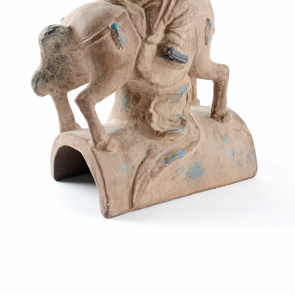 Chinese Inspired Plaster Bookends