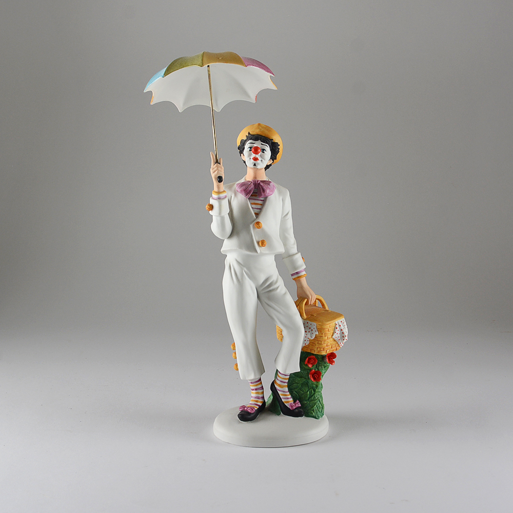 "Three Ring Picnic" Limited Edition Porcelain Clown Figurine by Ben Black