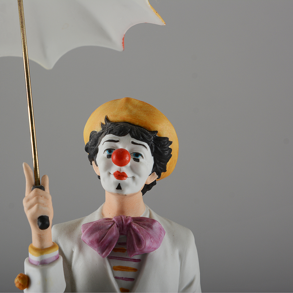 "Three Ring Picnic" Limited Edition Porcelain Clown Figurine by Ben Black