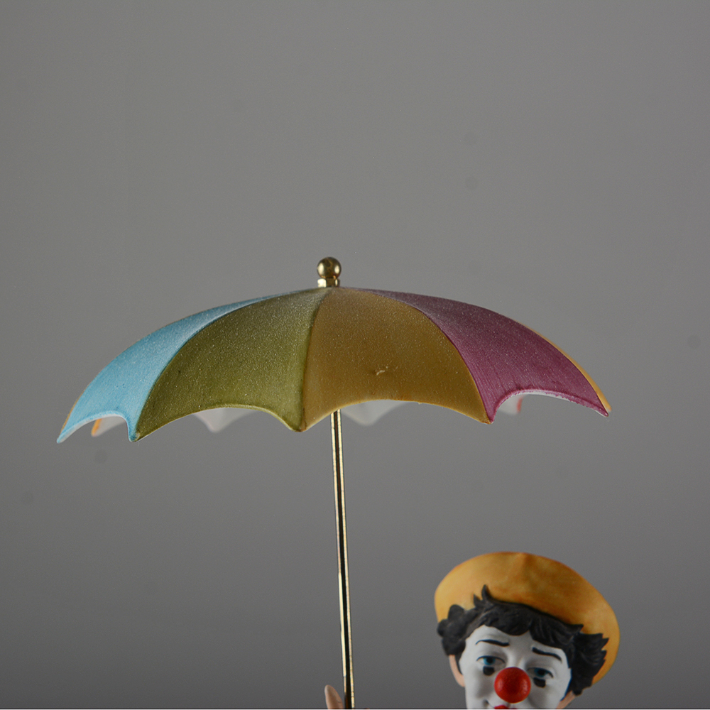 "Three Ring Picnic" Limited Edition Porcelain Clown Figurine by Ben Black