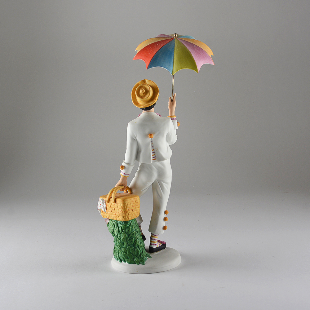 "Three Ring Picnic" Limited Edition Porcelain Clown Figurine by Ben Black