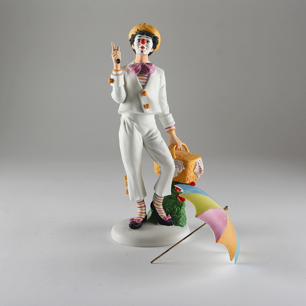 "Three Ring Picnic" Limited Edition Porcelain Clown Figurine by Ben Black