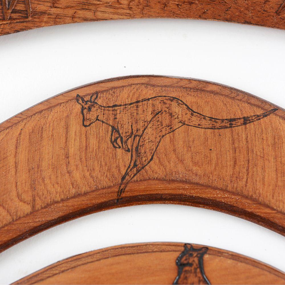 Vintage 1979 Hand-Crafted Boomerangs by John Atkinson