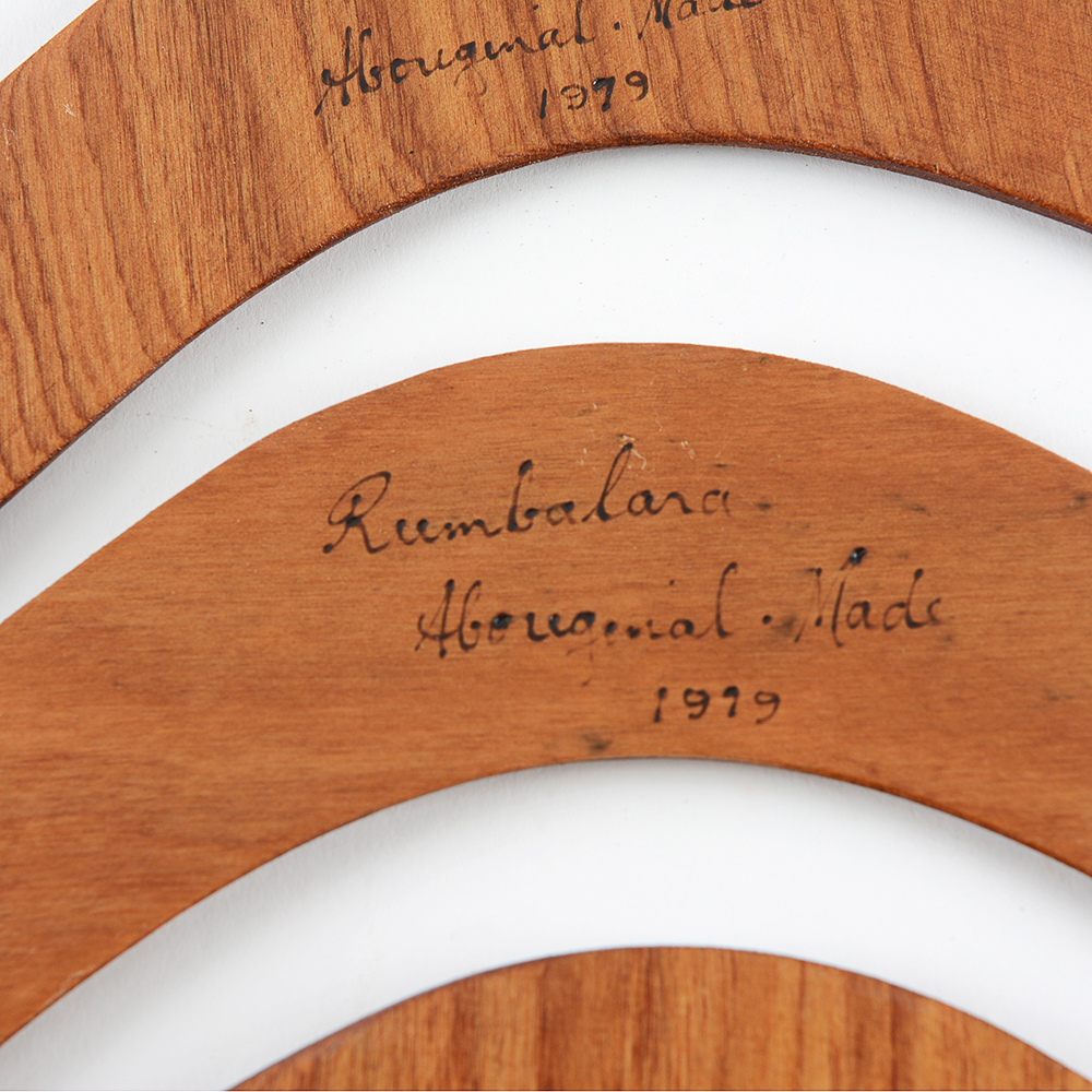 Vintage 1979 Hand-Crafted Boomerangs by John Atkinson