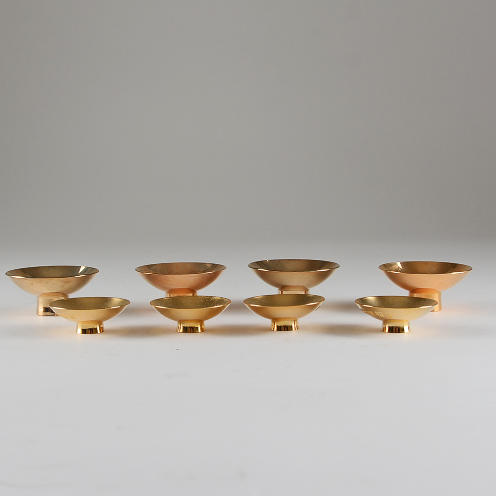 24K Gold Plated Sakazuki-Style Sake Cups