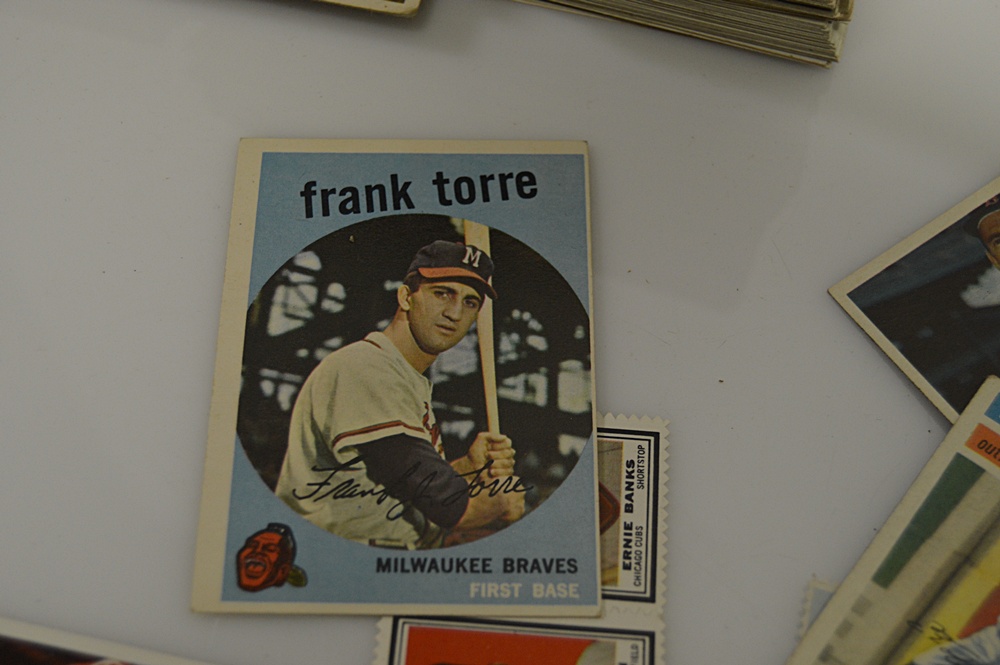 50-60s Baseball Card Collection w/ Mantle, Mays, Musial, Clemente