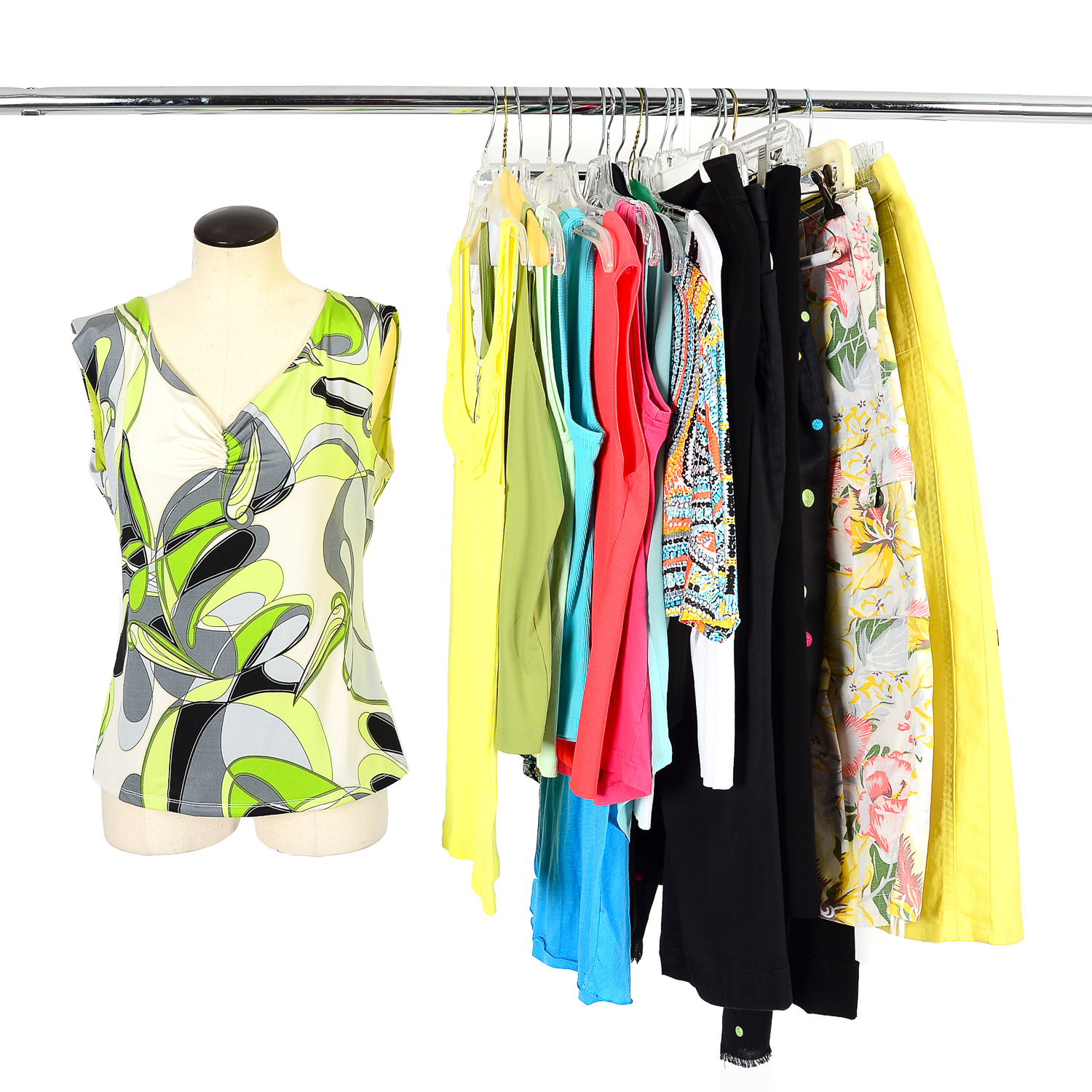 Collection of Women's Clothing Including Simon Chang, Lucky Brand, and Bianca Nygard