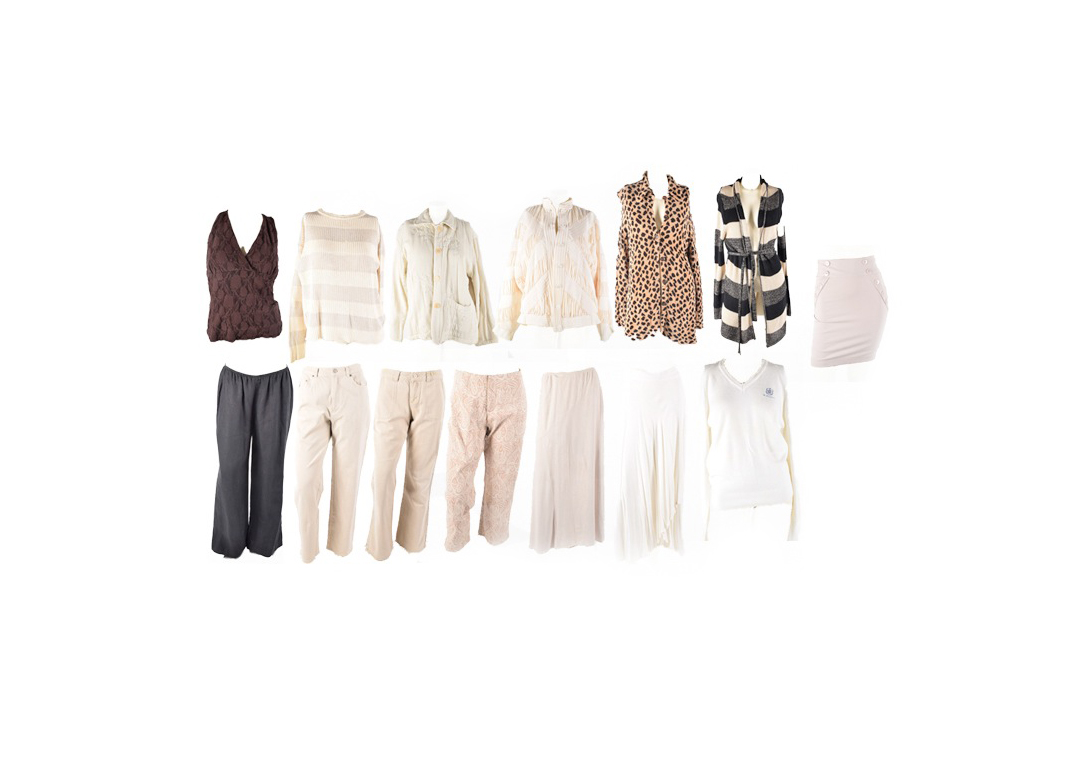 Large Collection of Women's Clothes Including a pair of Pants Autographed by Tanya Tucker