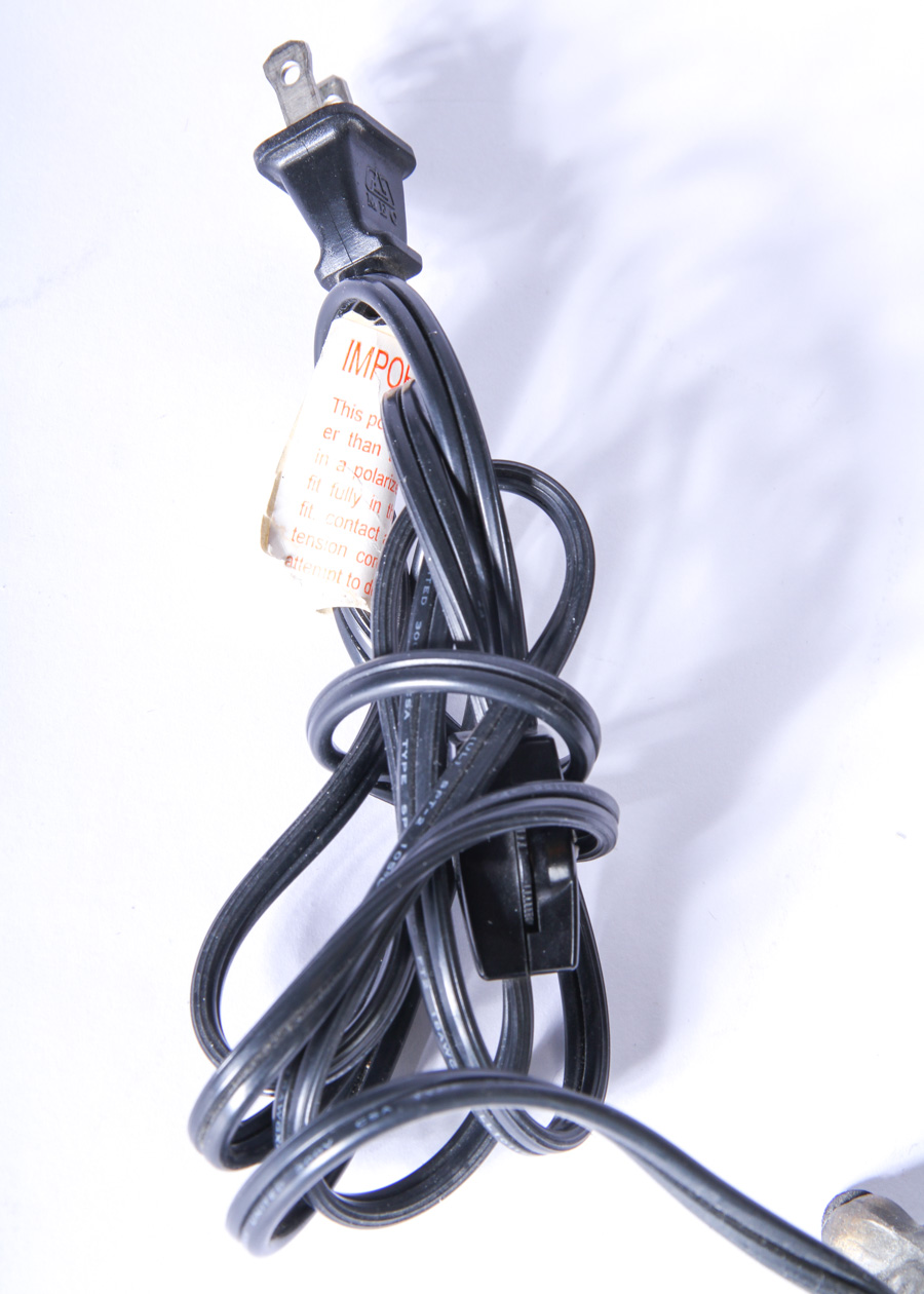 Pair of Frosted Glass Lamps