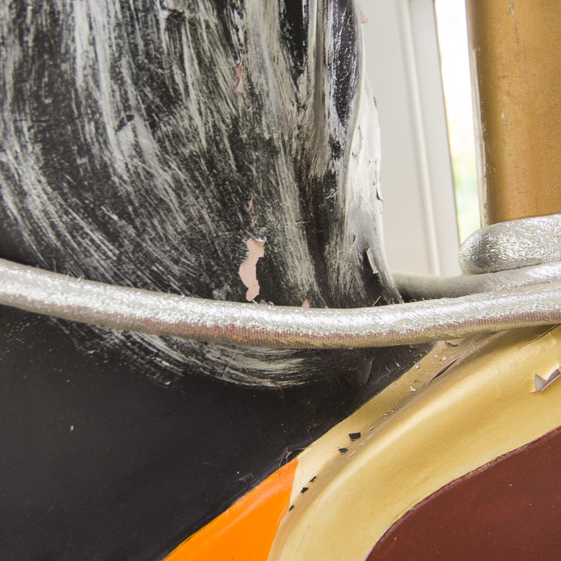 Decorative Fiberglass Carousel Horse with Sword