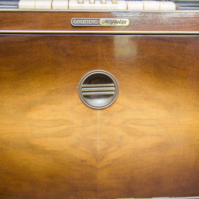 Vintage Grundig Majestic 7050 Console Radio with Rex Perpetuum-Elner Record Player