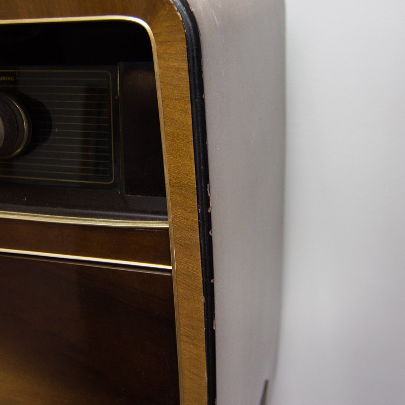 Vintage Grundig Majestic 7050 Console Radio with Rex Perpetuum-Elner Record Player