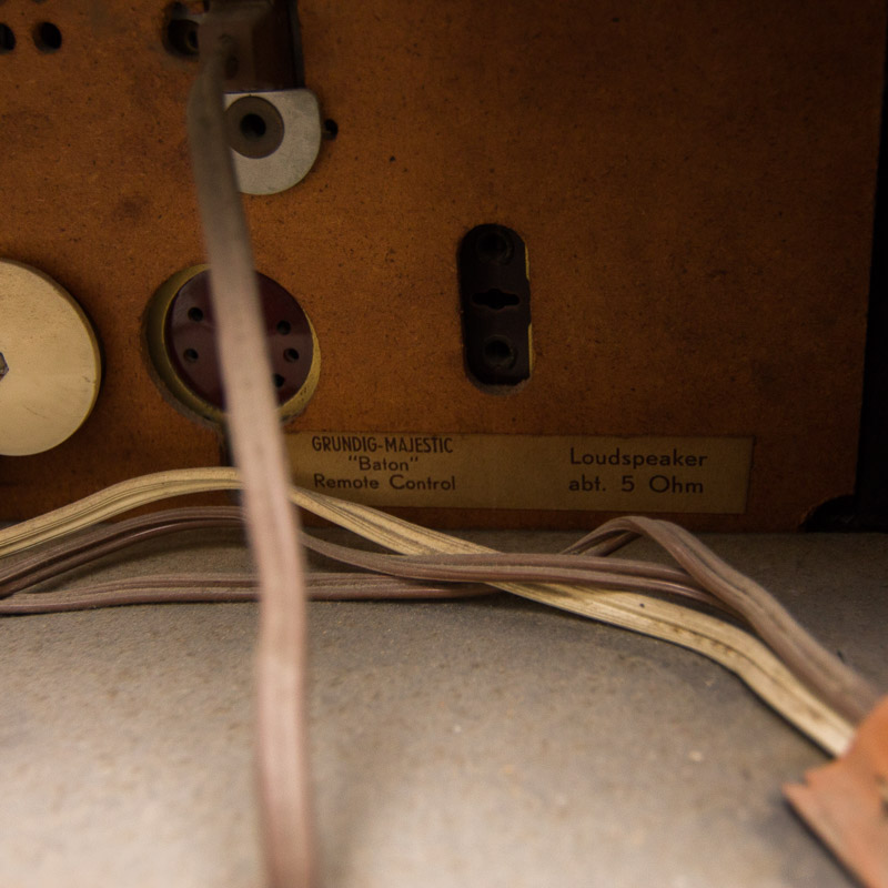 Vintage Grundig Majestic 7050 Console Radio with Rex Perpetuum-Elner Record Player