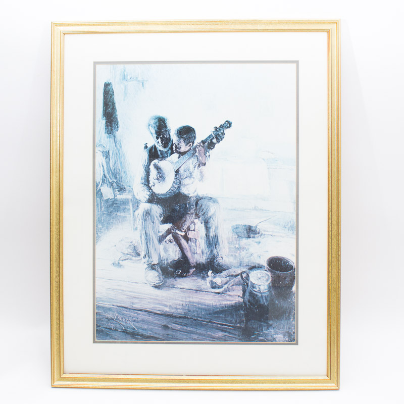 "The Banjo Lesson" Lithograph after Henry Ossawa Tanner