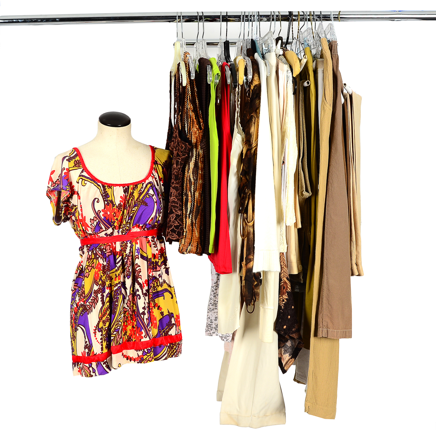 Large Collection of Women's Clothes Including Valerie Stevens and Cache