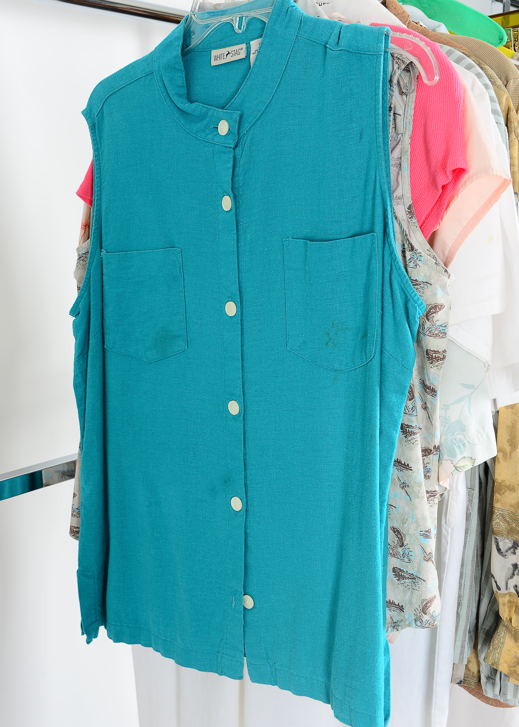 A Group of Women's Clothing Including a 100% Silk Blouse from Votre Nom