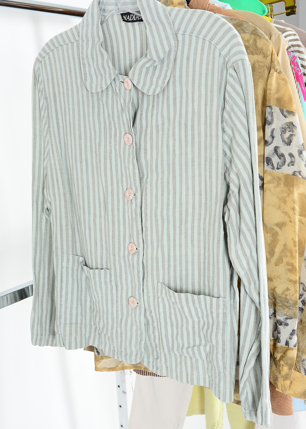 A Group of Women's Clothing Including a 100% Silk Blouse from Votre Nom
