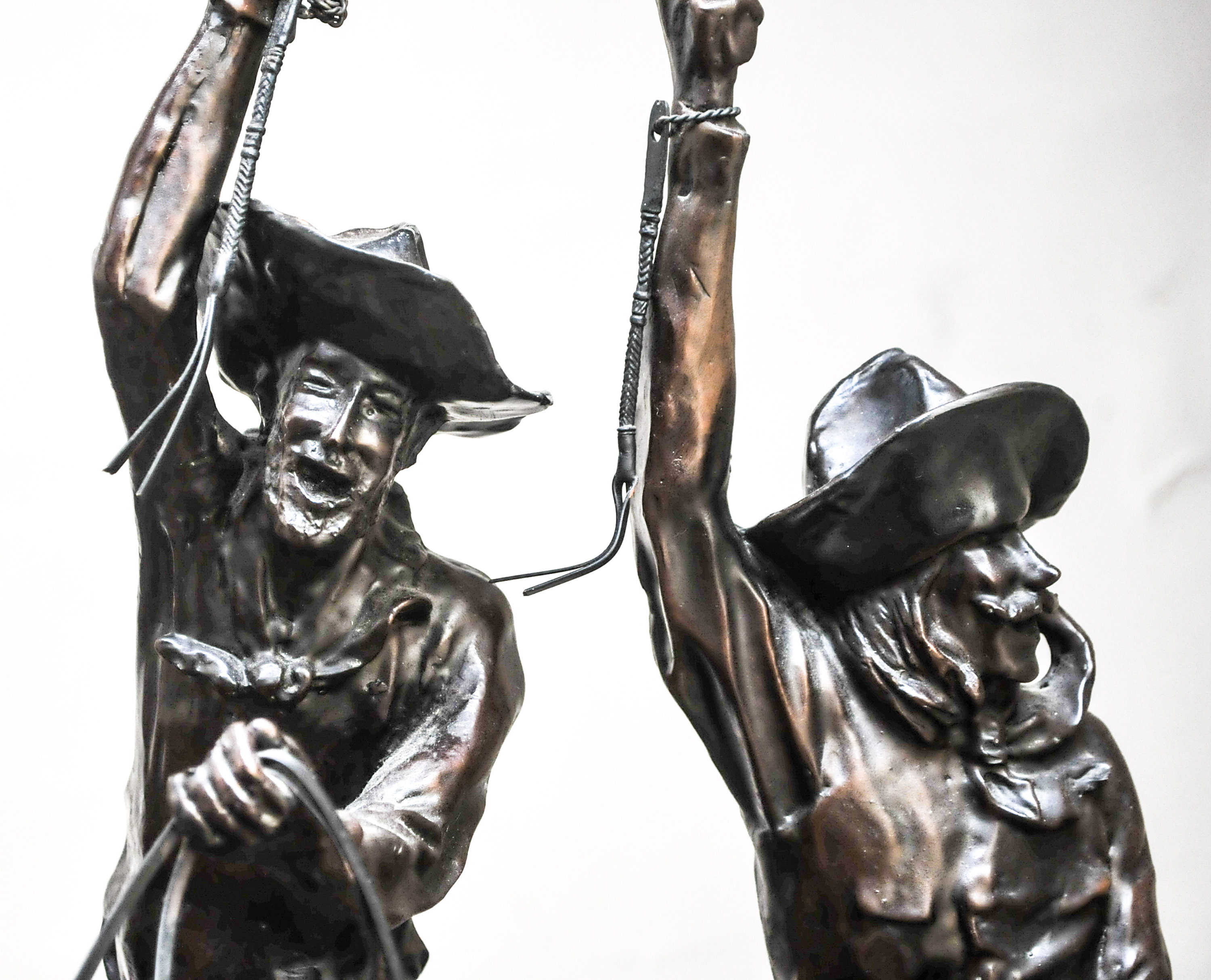 Bronze Sculpture Reproduction of Frederic Remington’s Coming Through the Rye