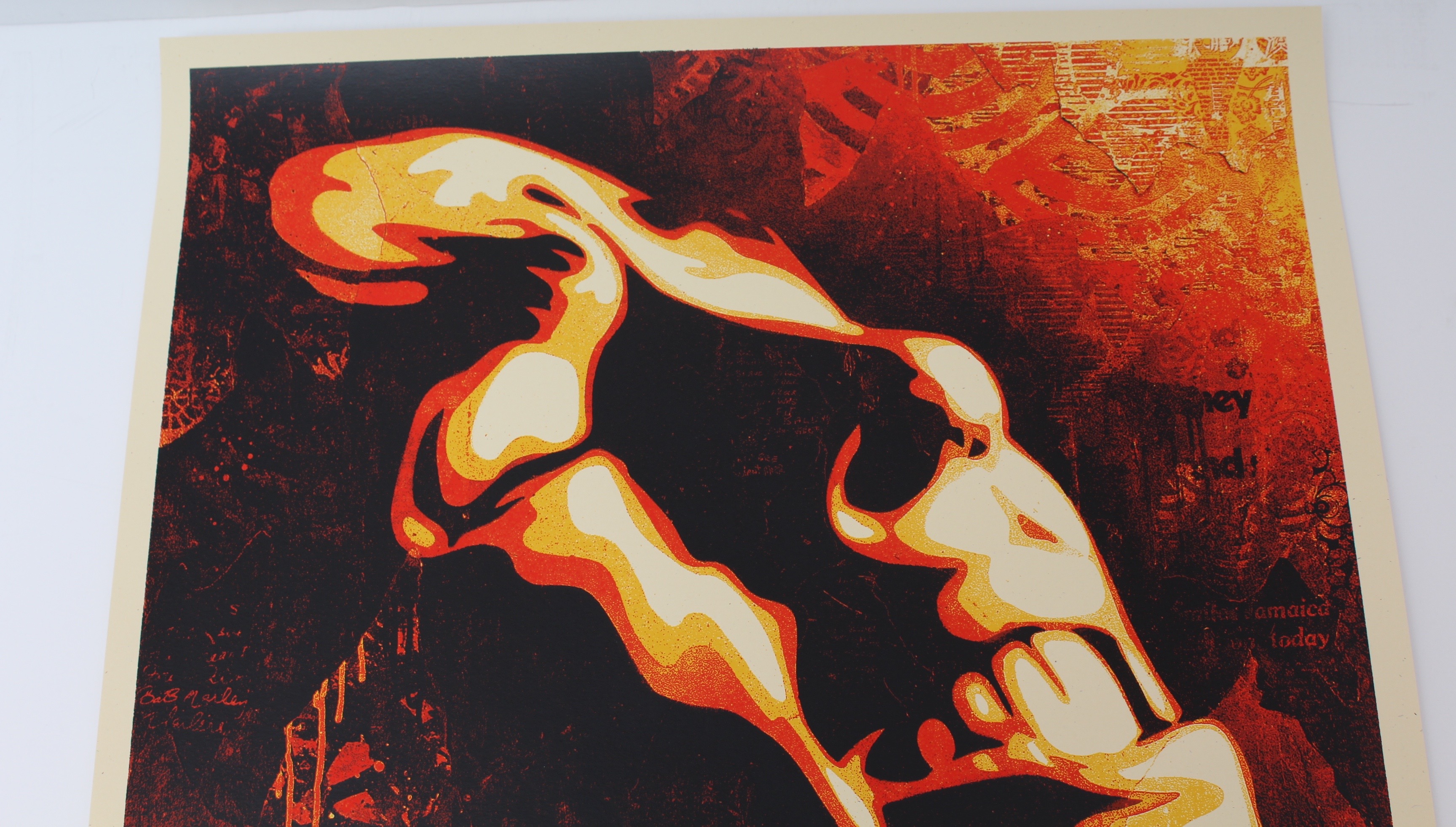 Obey's Shepard Fairey/ Dennis Morris "BOB MARLEY Slave Driver Signed Limited Edition Giclee Print