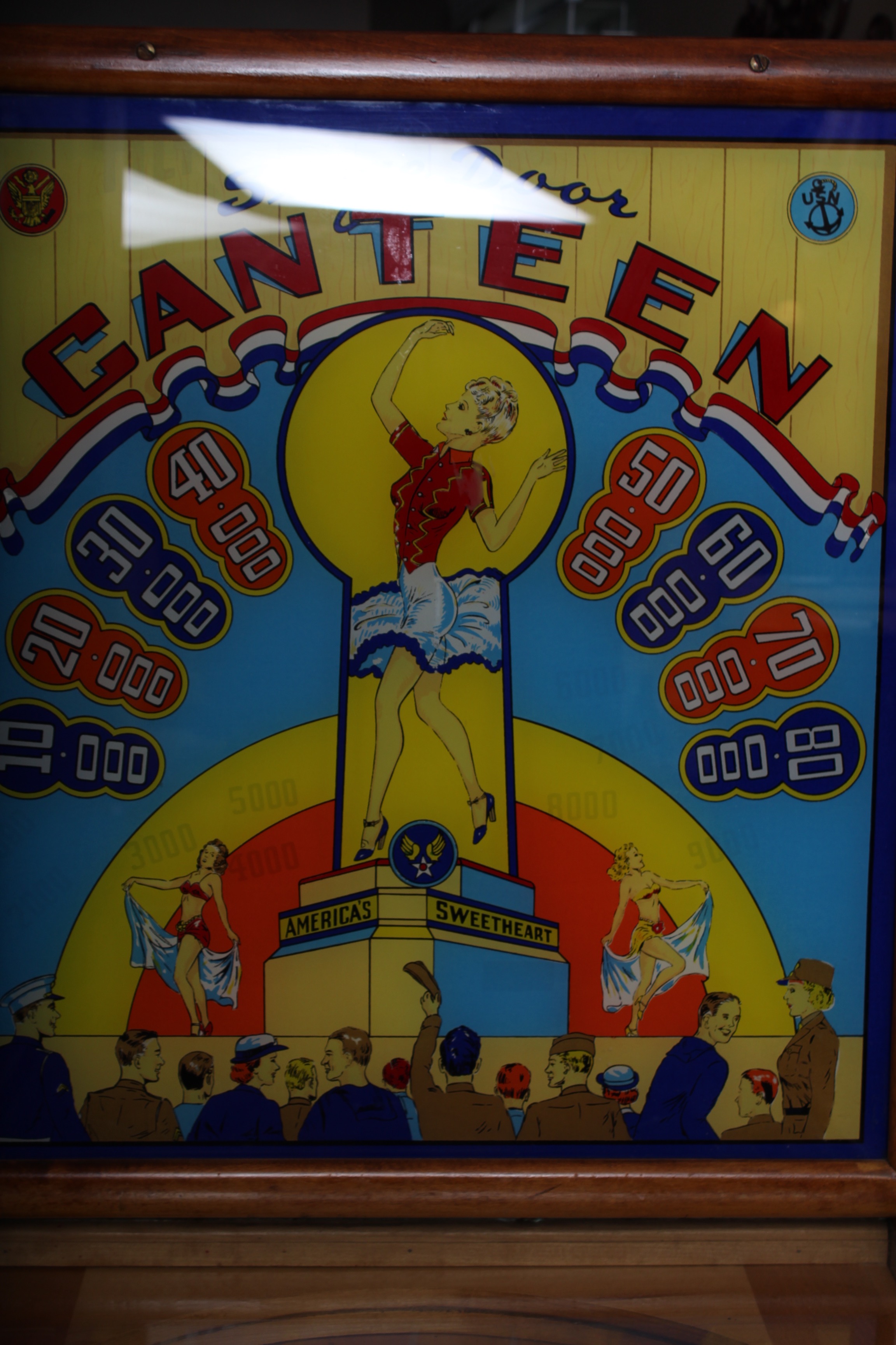 Vintage 1945 Gottleib "Stage Door Canteen" Pinball Machine