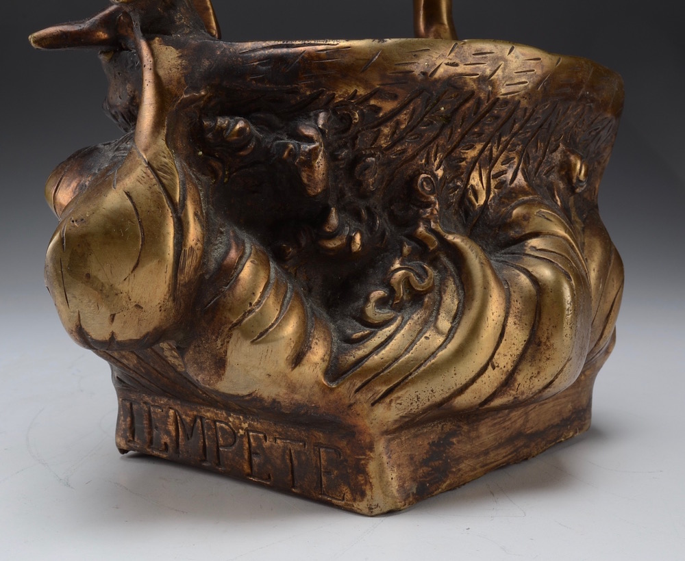 Cast Brass Sculpture Seafarer "Tempete" After Virgil Morey