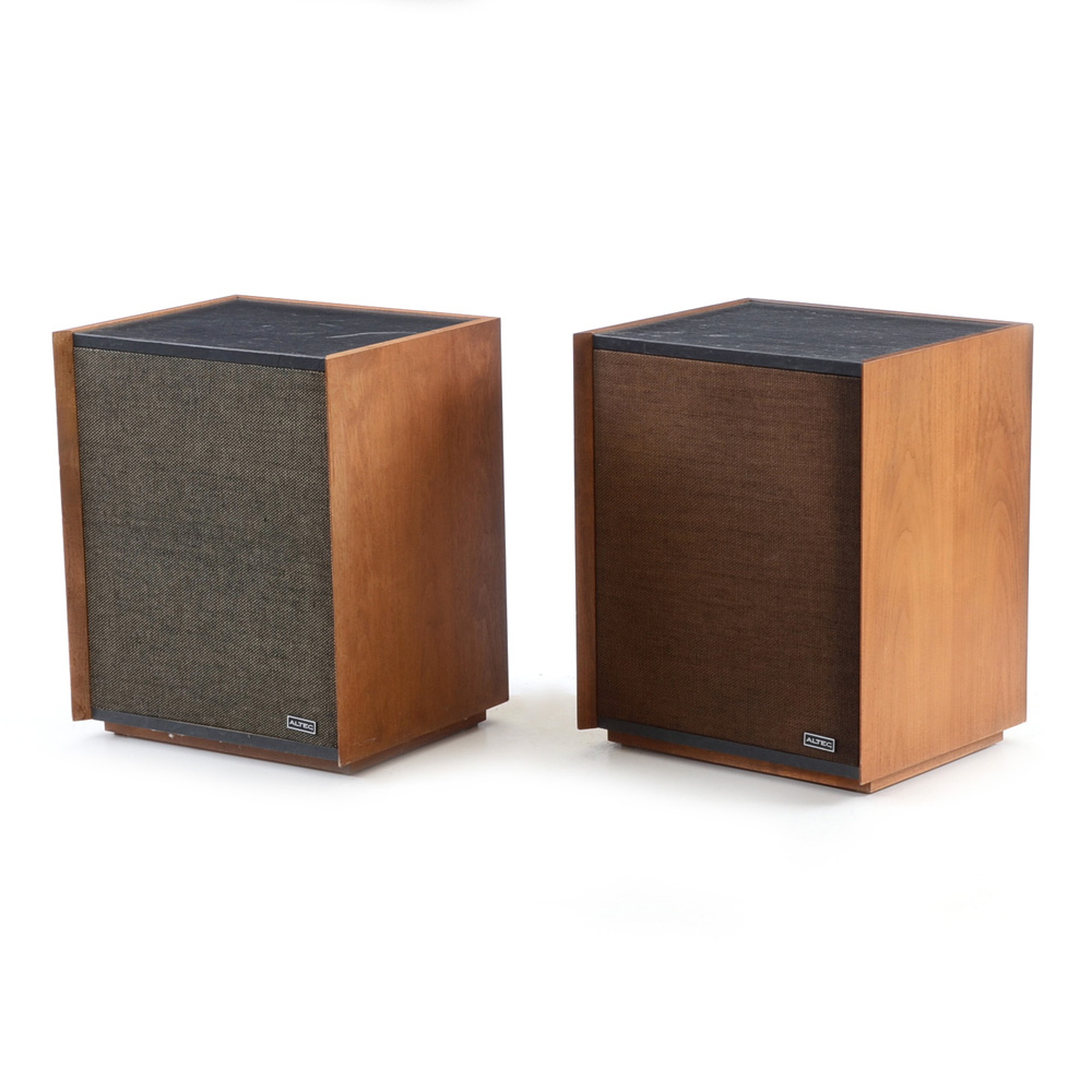 Altec 879A Teak Wood Table Top Floor Speakers