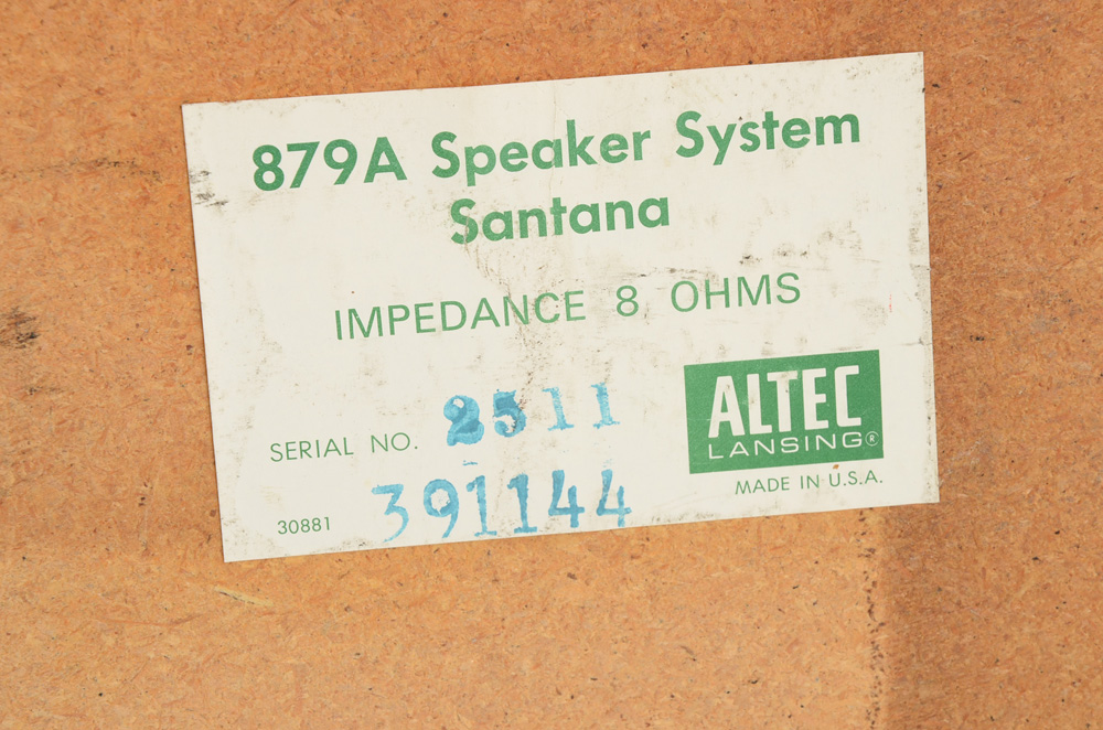 Altec 879A Teak Wood Table Top Floor Speakers