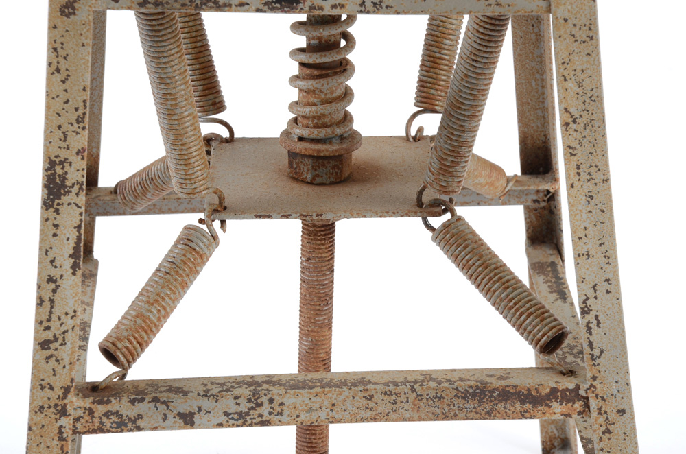 Industrial Style Spring Base Adjustable Height Stools
