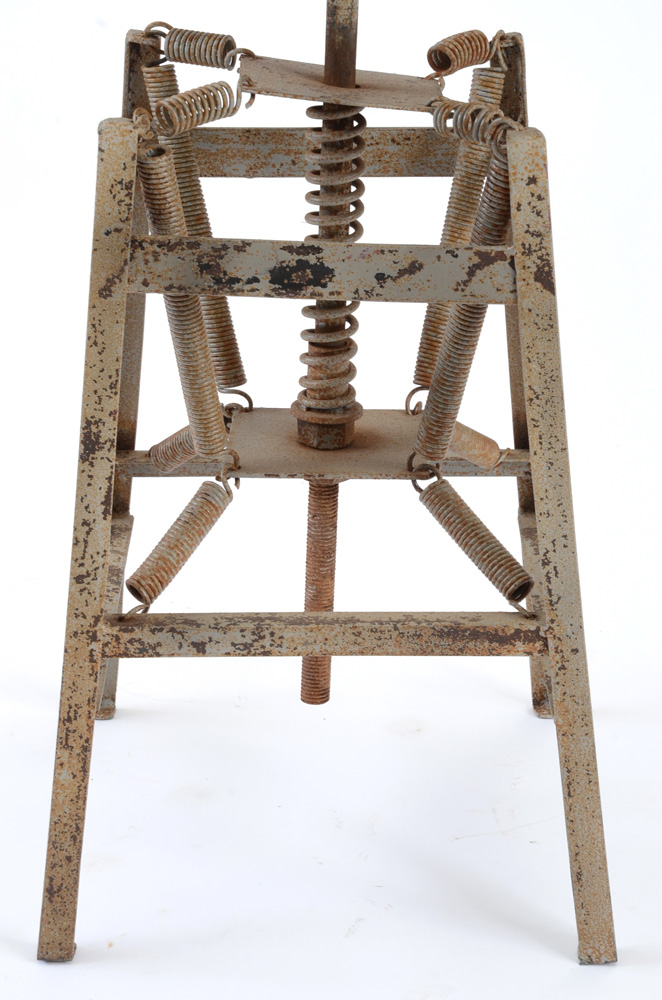 Industrial Style Spring Base Adjustable Height Stools