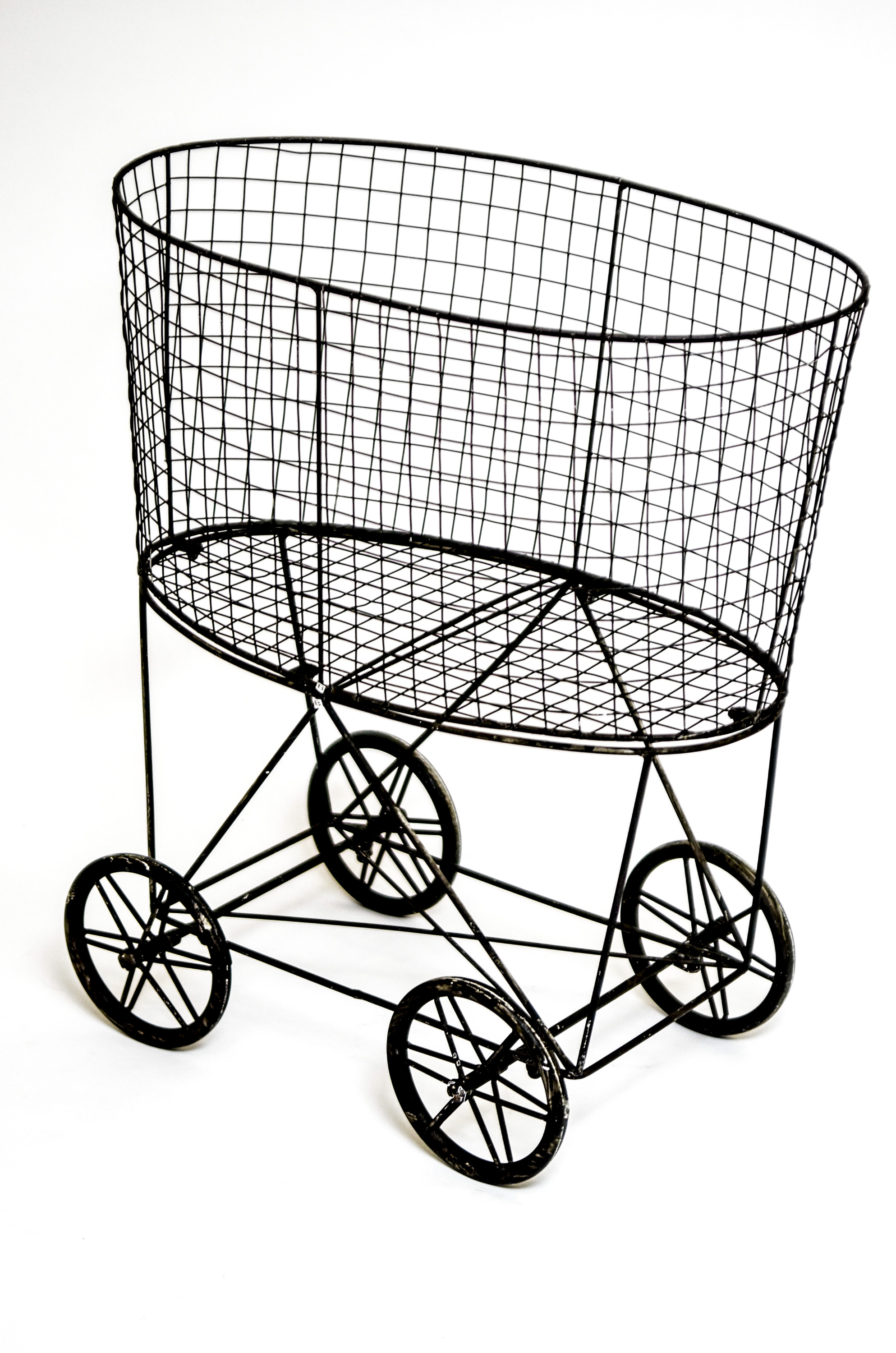 Pair of Metal Rolling Baskets