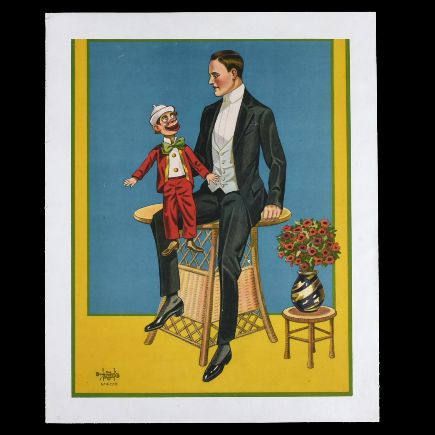Antique 19th Century Ventriloquist Poster