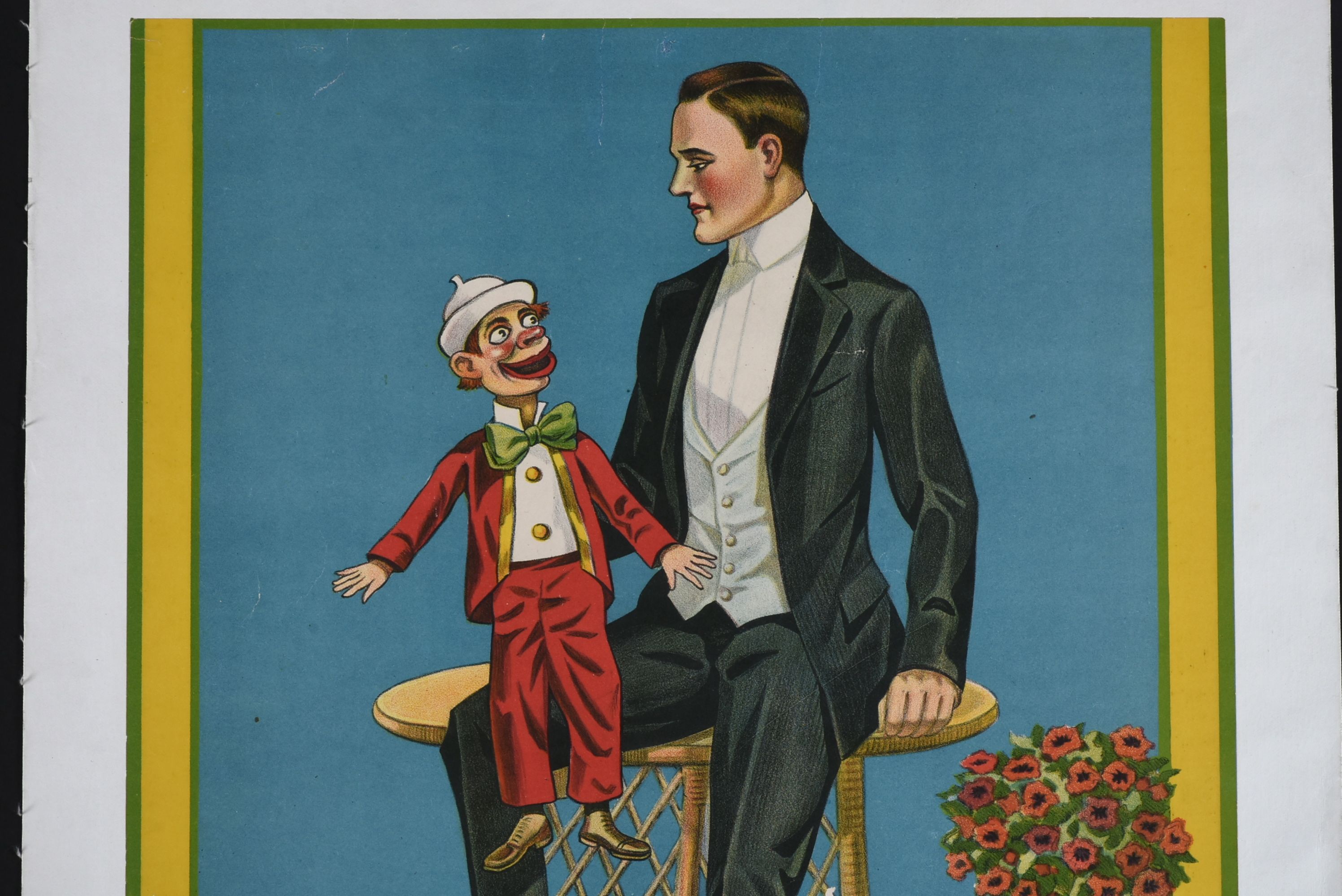 Antique 19th Century Ventriloquist Poster