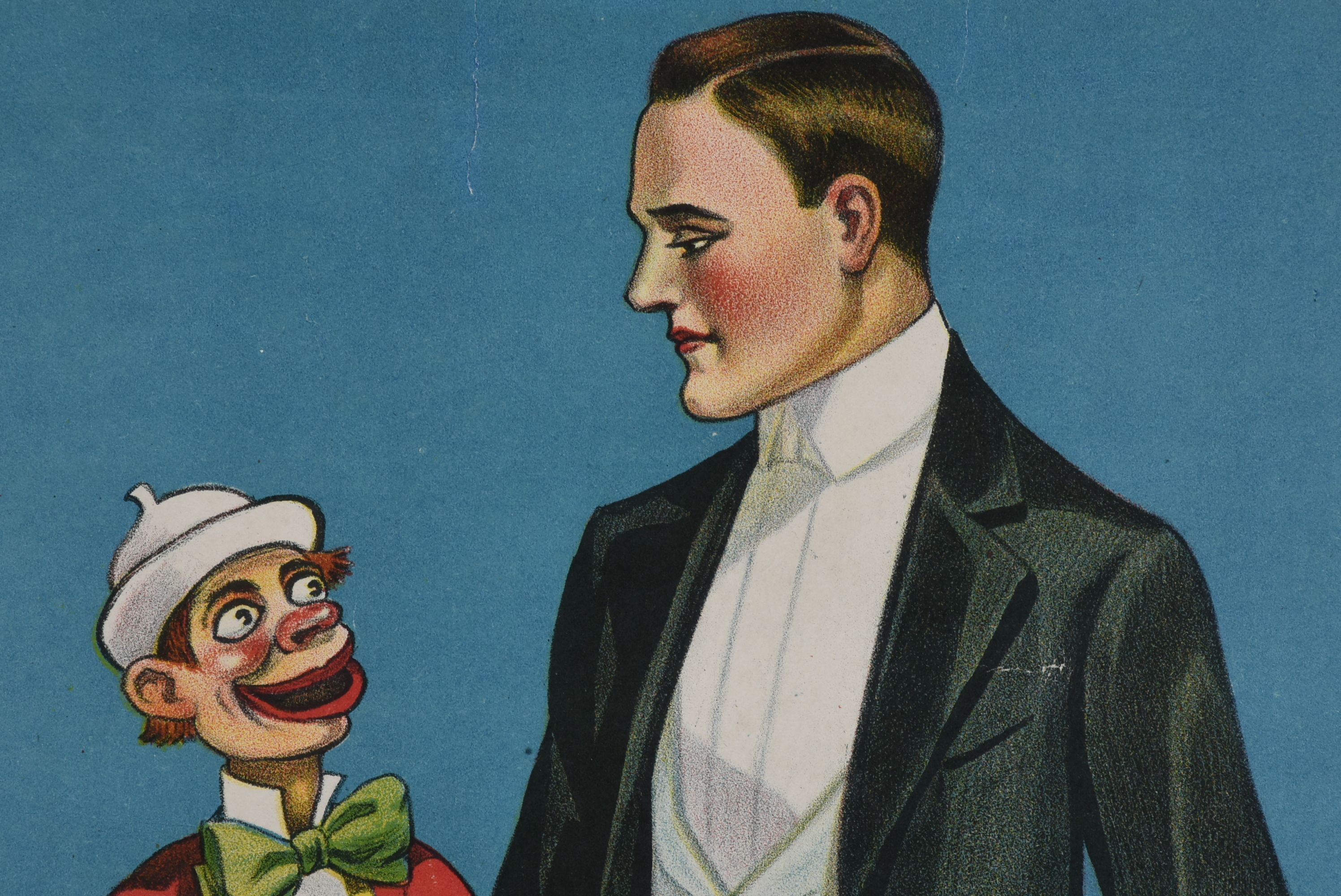 Antique 19th Century Ventriloquist Poster