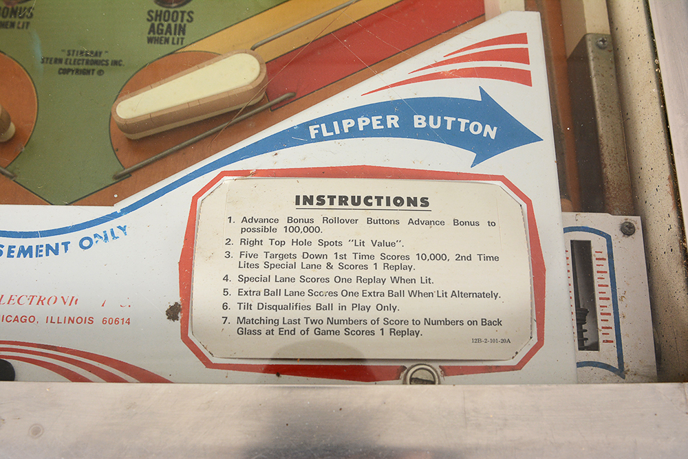 Circa 1977 Stern Stingray 4-Player Pinball Machine