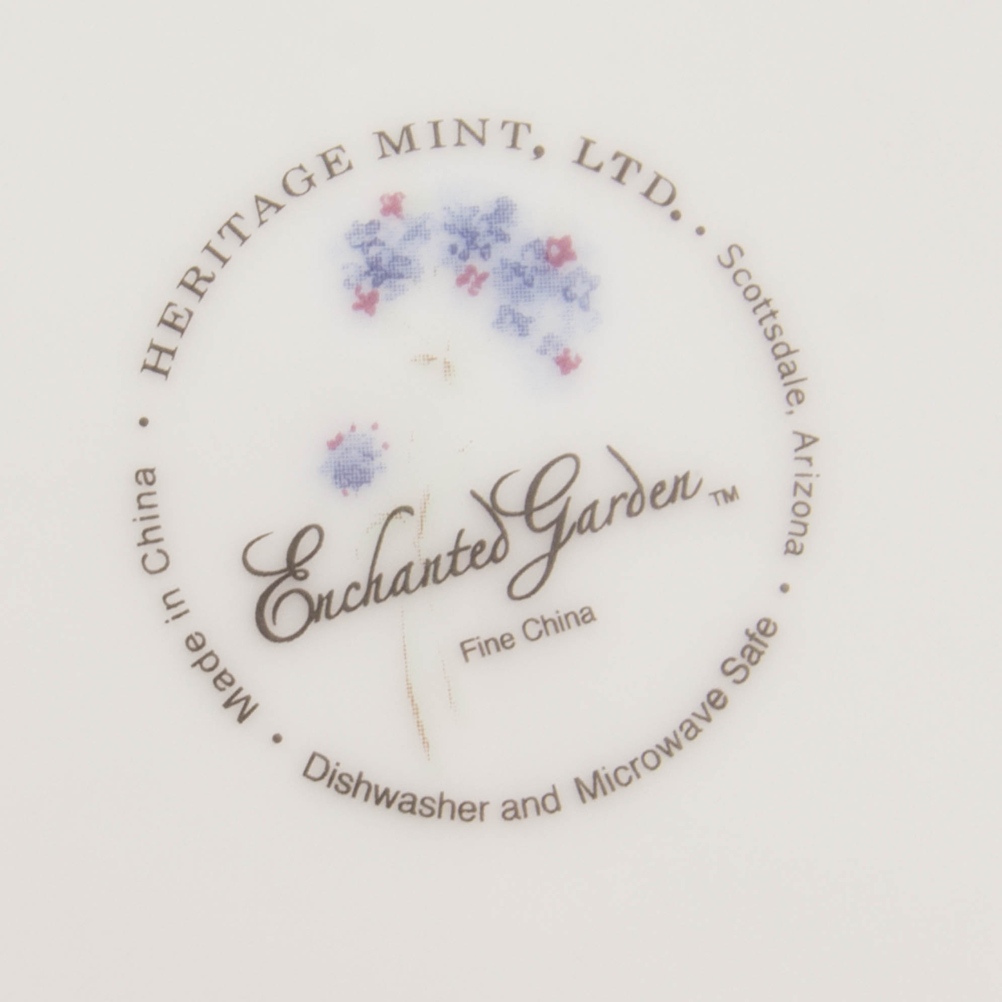 Heritage Mint Ltd. Enchanted Garden China Set