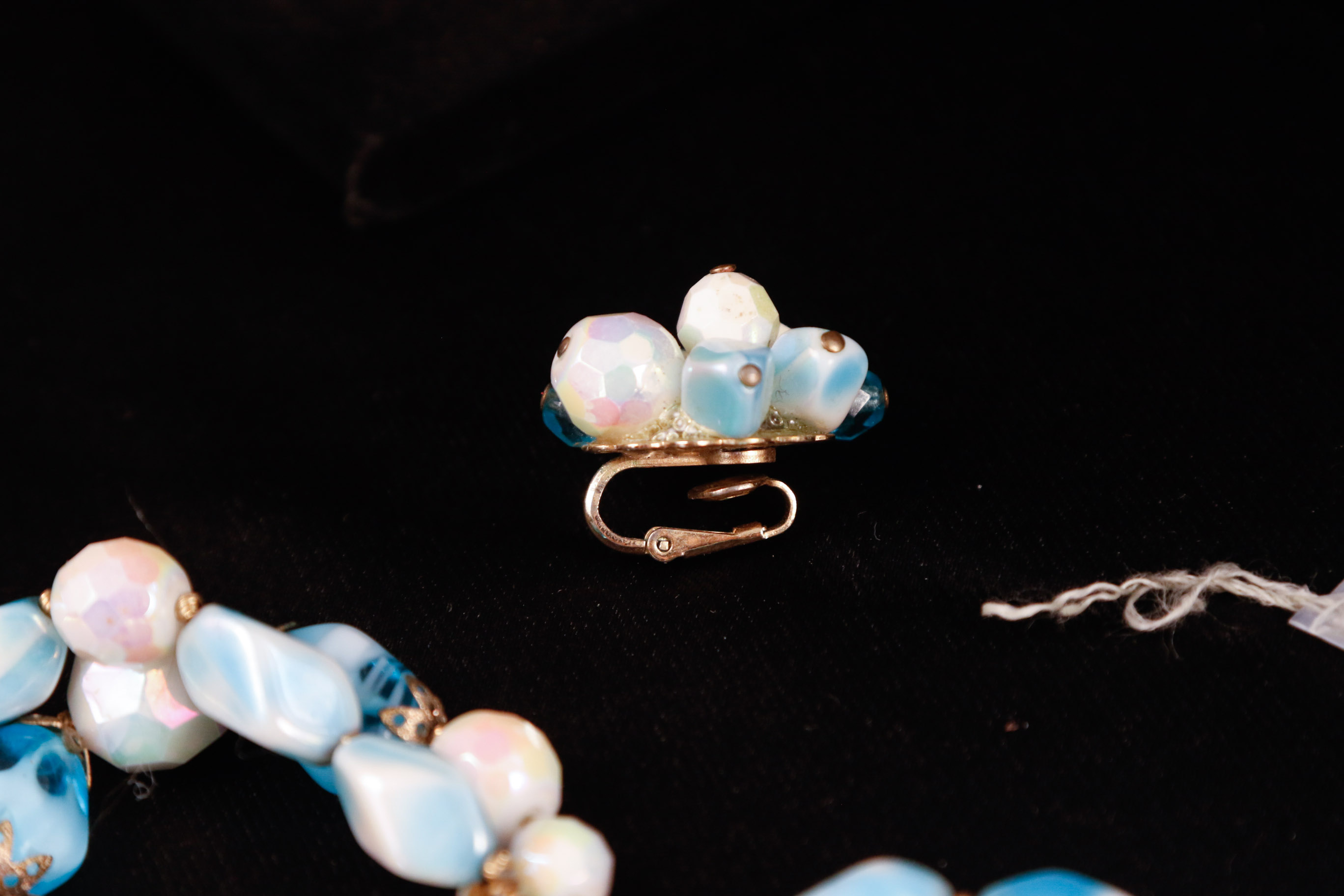 Faux Pearl and Givre Glass Bead Necklaces Collection